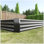 2 pots de jardin rectangulaires surélevés en métal noir 8 × 4 × 1Ft