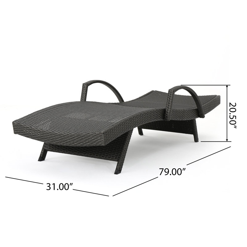 Blaise Outdoor Chaise Lounge Set , Cushion Included, Green