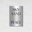 «Sky Sand Peace» par Design Fabrikken, art mural en métal-48852010