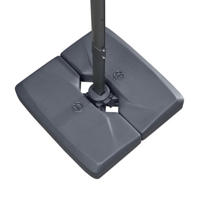 Serica 17,6 lb Base de parasol autoportante en plastique