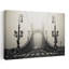 «Misty City Bridge», impression abstraite de l'architecture murale de la ville rétro-2139630137