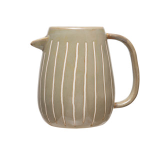 Bruyere Stoneware 48 oz. Pitcher Gracie Oaks