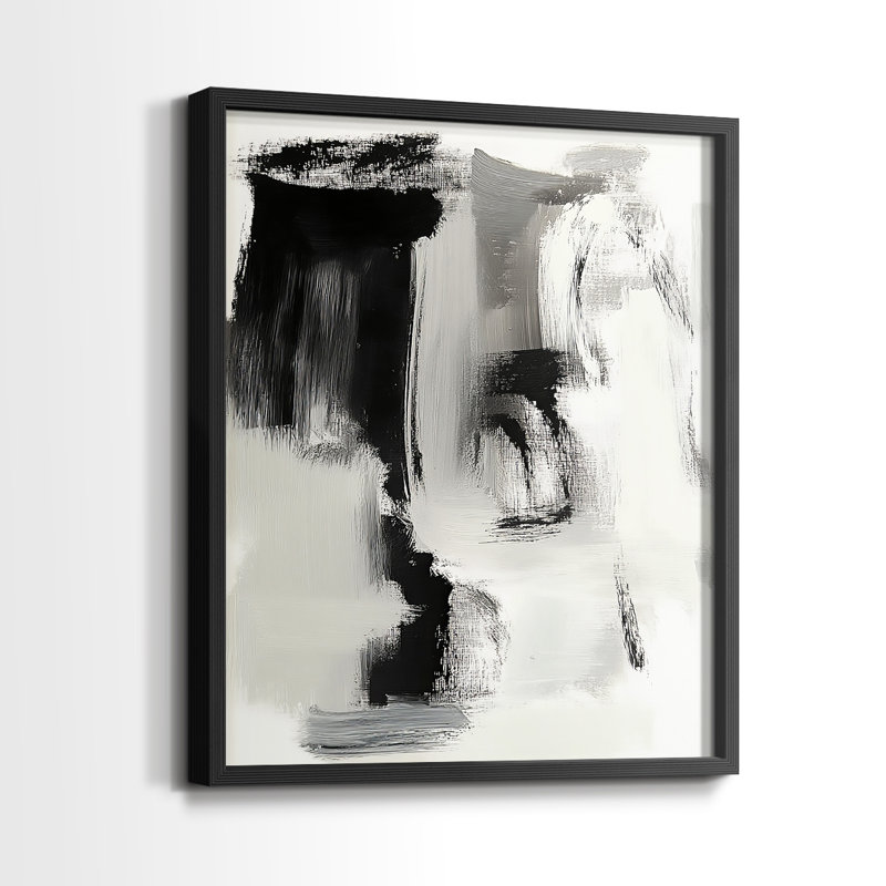 "ABSTRACT Series DCC XXVII" par J Paul, Noir, noir, noir, noir, H 15 po x l 12 po
