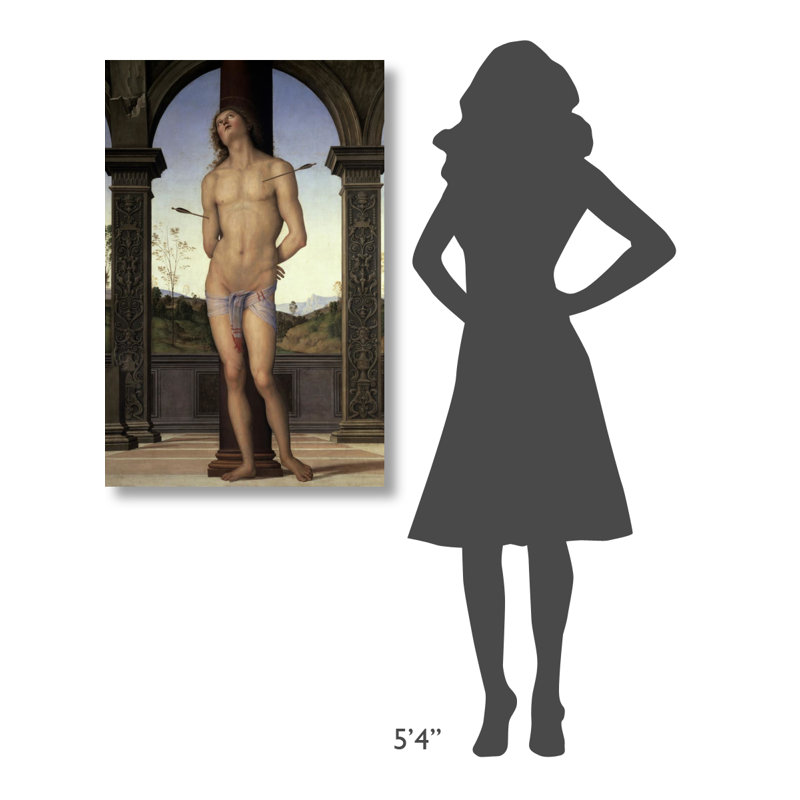 " St. Sebastian ", 40" H x 26" W x 2" D