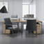 Fauteuil en similicuir avec base en métal-211937513