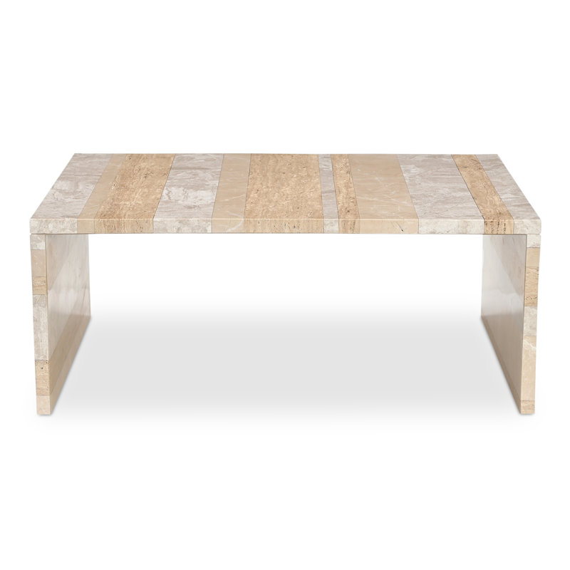 Table basse Kelly, Beige / crème / cannelle