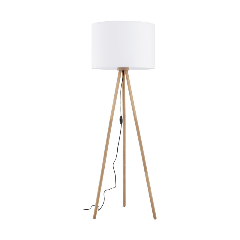 Lampe sur pied Addisin, Blanc