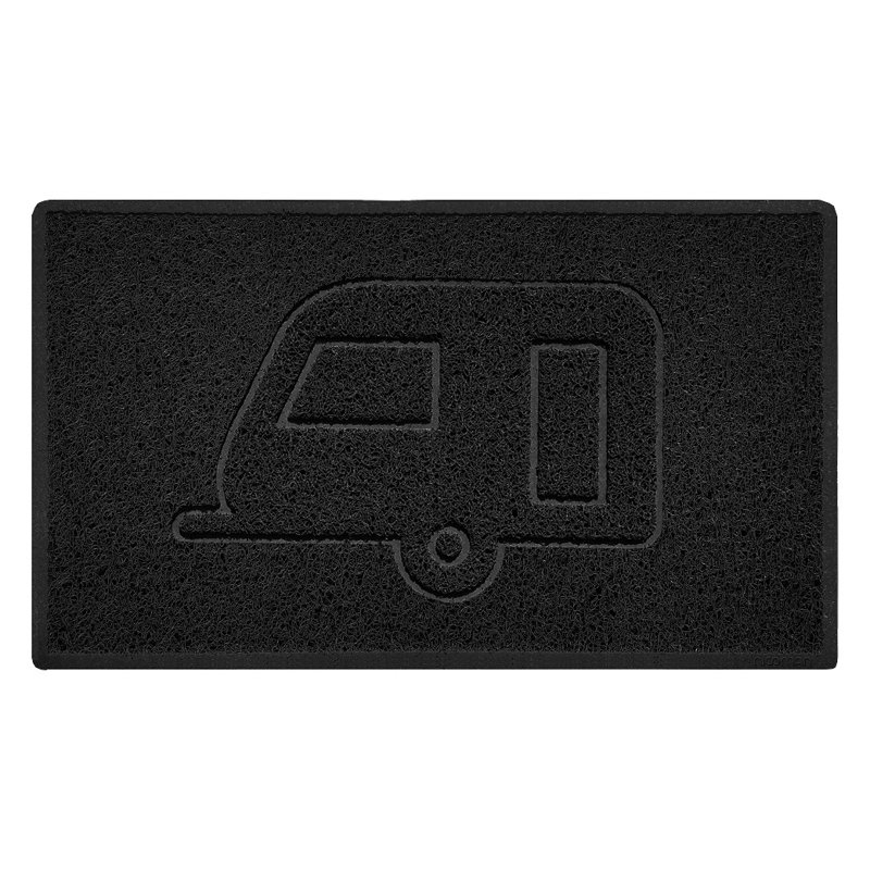 Non-Slip Indoor / Outdoor Doormat, 45cm W x 75cm L, Black
