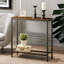 Patric Rustic Slim Wooden 75cm Console Table Entryway Hallway Living Room-182519525