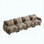 Canapé modulaire surdimensionné 4 places Coffee Chenille