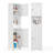 Freestanding Tall Linen Cabinet with 2 Doors, 1 Drawer & Adjustable Shelves for Bathroom-965055843