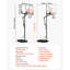 Portable Basketball Stand, 5.25 to 10 ft Height Adjustment Basketball Hoop & Goal, Portable Basketballs Hoop with 48 inch PC Backboard & Wheels for Kids, Teens, Adults in Driveways, Pools