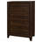 Walnut 4-Drawer Chest