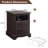 Vintage End Table With 2 Drawers And Charging Station-1540871688