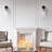 1-E26 40W Black Glass Shade Wall Sconces