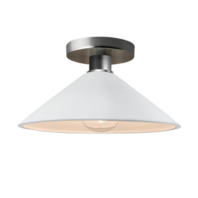 Single Light Ceramic Semi Flush Mount