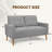 Koehler Upholstered 56.3'' Loveseat-1480531652