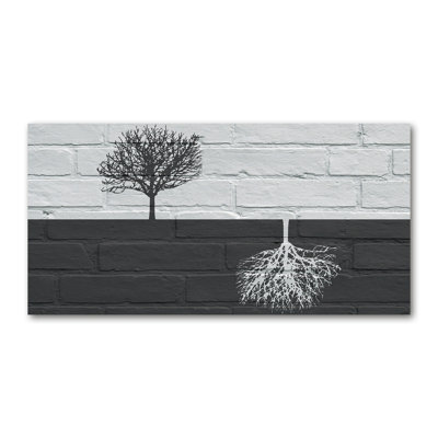 Trees on the Wall 1 Piece Wrapped Canvas Wall Art