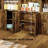  6-Tier Bookshelf Set, 2-Pciece 70 Inch Tall Bookcase with Barn Door！-370213056