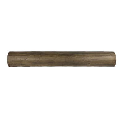 Heritage Timber Faux Wood Log Beam, Round, 8"W x 6"H x 120"L, Caramel Finish