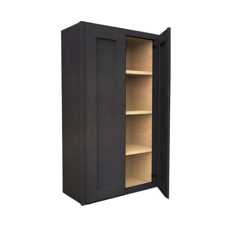 Armoire murale standard prête à assembler, L 30 po, Gris foncé