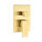 12" Rain Shower Head, Brushed Gold - Bathroom Relaxing Environment With Self-Cleaning Nozzle Wall Mounted Exhibition Of Tranquility Illustration-125519037