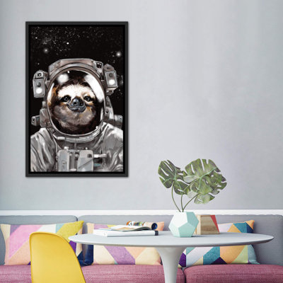 Astronaut Sloth Selfie Art
