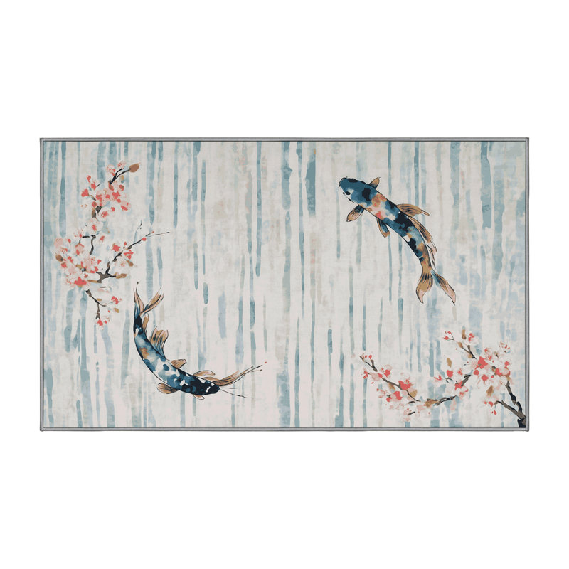 Machine Washable Gray Area Rug, Rectangle 8' x 12'