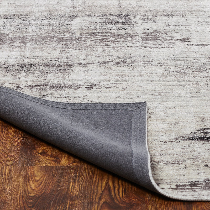Abstract Area Rug in Brown, Rectangle  8'6" x 11'6"