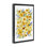 Toile flottante encadrée "Cosmos & Berries" jaune par Alexandria Gilbert Kincaid