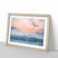 Sea and Clouds in Blue and Pink - Picture Frame Painting Print-56705697-56705694