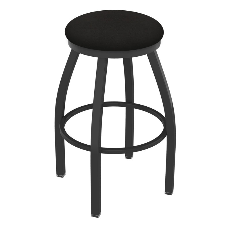 Tabouret pivotant Cragin XL802, Étain, Vinyle - espresso Canter, Très haut (assise de 36 po de hauteur)