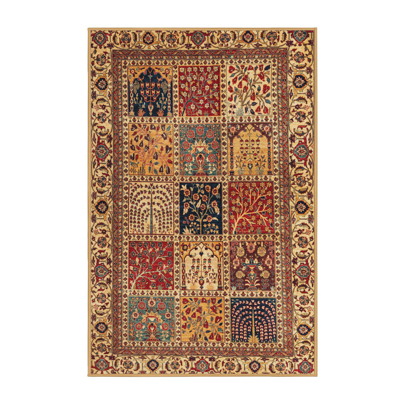 Tapis abstrait à motif abstrait moderne, Rectangle 8 pi x 12 pi