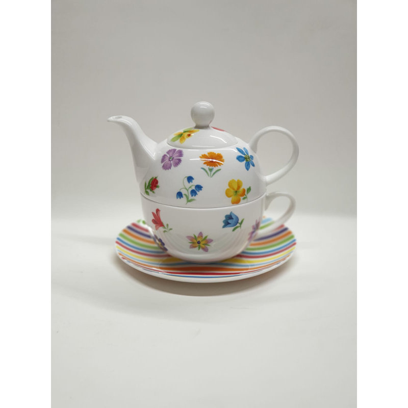 Lily Manor Gartner 300ml Stovetop Safe Floral Teapot