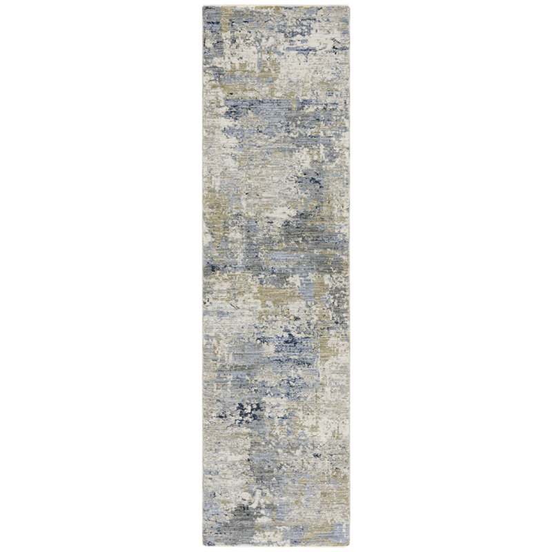 Mccuistion Treasure Performance Abstract Rug, Runner 2'2" x 8"