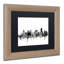 «Tulsa Oklahoma Skyline BW», impression encadrée-70942060-17769049-86873782