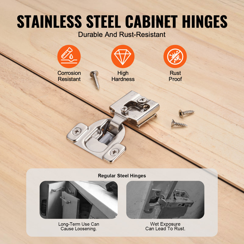 Cabinet Door Hinges Partial Overlay Soft Close for Framed Type, 20