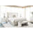 Axiom Upholstered Panel Bed with Wooden Footboard and Side Rails-85026345