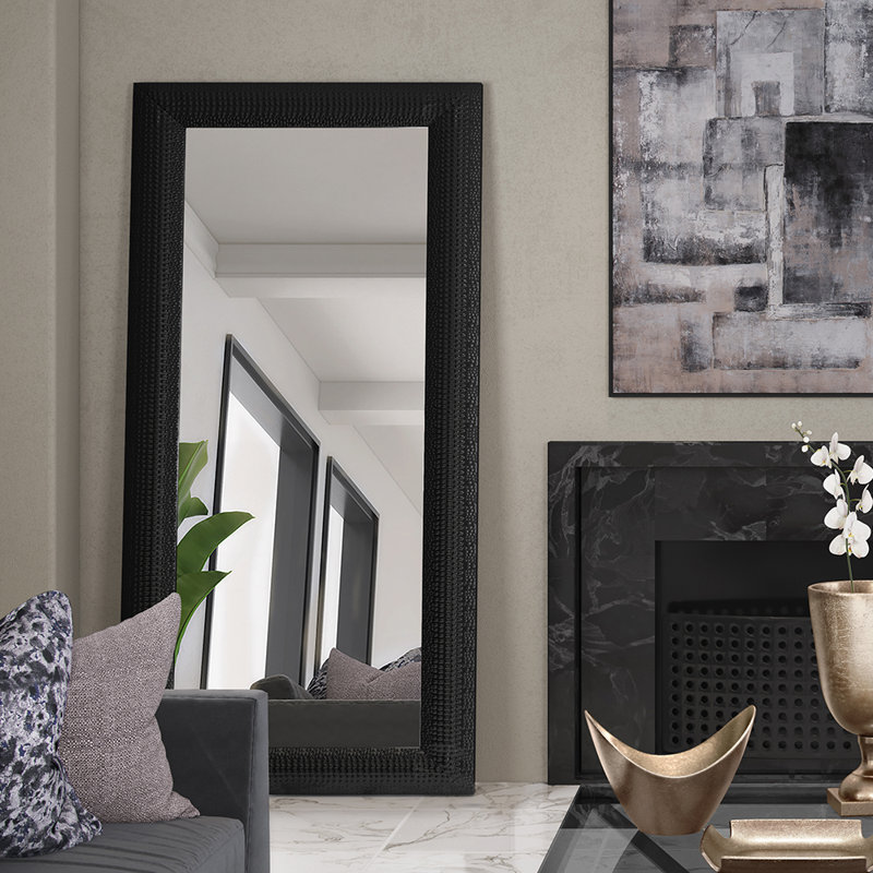 Riceboro Solid Wood Rectangle Mirror