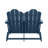 HDPE 49'' Double Folding Adirondack Chair Bench-1800254081