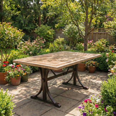 Hampton Garden Stone Mosaic Table