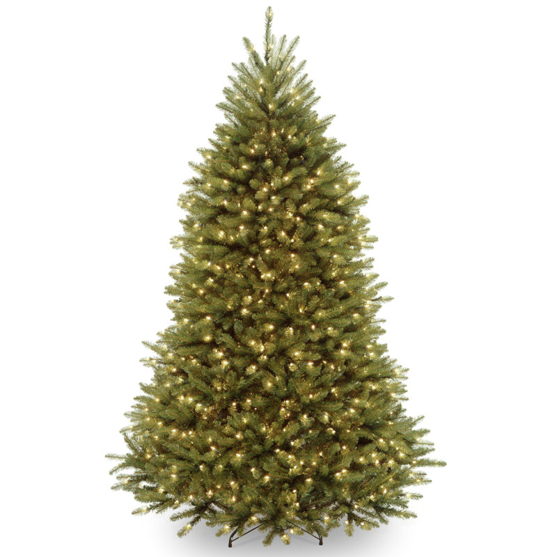PowerConnect(TM) Dunhill® 7' Green Spruce Artificial Christmas Tree with 700 Clear/White Lights, 6.5' H