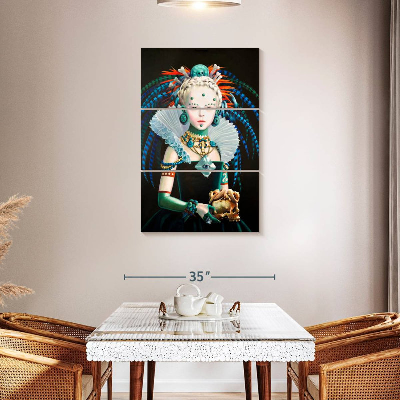 Leisha Regina Maya In Verde, 45" H x 28" W