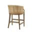 Tabouret de comptoir fabriqué à la main en rotin H 25 po