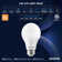 Luxrite A19 LED Light Bulb CRI90, 5CCT Selectable 2700K-5000K, Dimmable, Standard LED Light Bulbs, E26 Title CA20, ETL Listed 48 Pack