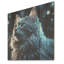 Portrait de chat Nebelung Nightfall - Art mural en bois sur bois de pin naturel-288735777