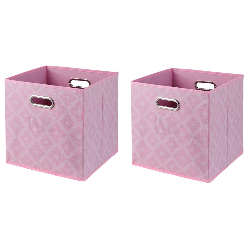 Red Barrel Studio® Decorative Bin, Pink