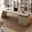 Bureau blanc avec tiroirs en pierre blanche avec tiroirs-908751360-908751366