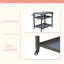 Table de barbecue à 3 tablettes pour l'extérieur, chariot de barbecue avec roulettes, four à pizza et table de préparation des aliments, table Blackstone avec plateau en acier inoxydable