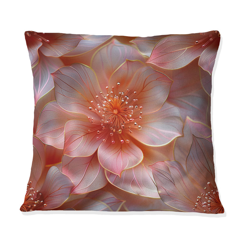 Élégance rose et or rose, H 18 po x l 18 po
